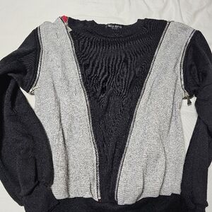 Black and Gray Men's Sweater